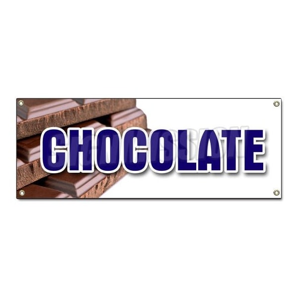 CHOCOLATE BANNER SIGN milk dark semi sweet homemade candy belgium sale